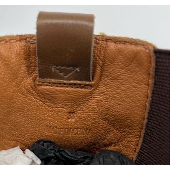 Rag & Bone Shiloh High Heeled Boot Chunky Lug Sole Boot Size 38 / 8 golden brown - Picture 10 of 10